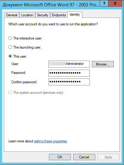 Windows VPS Identity
