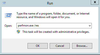 Windows Server Resource Monitor Run